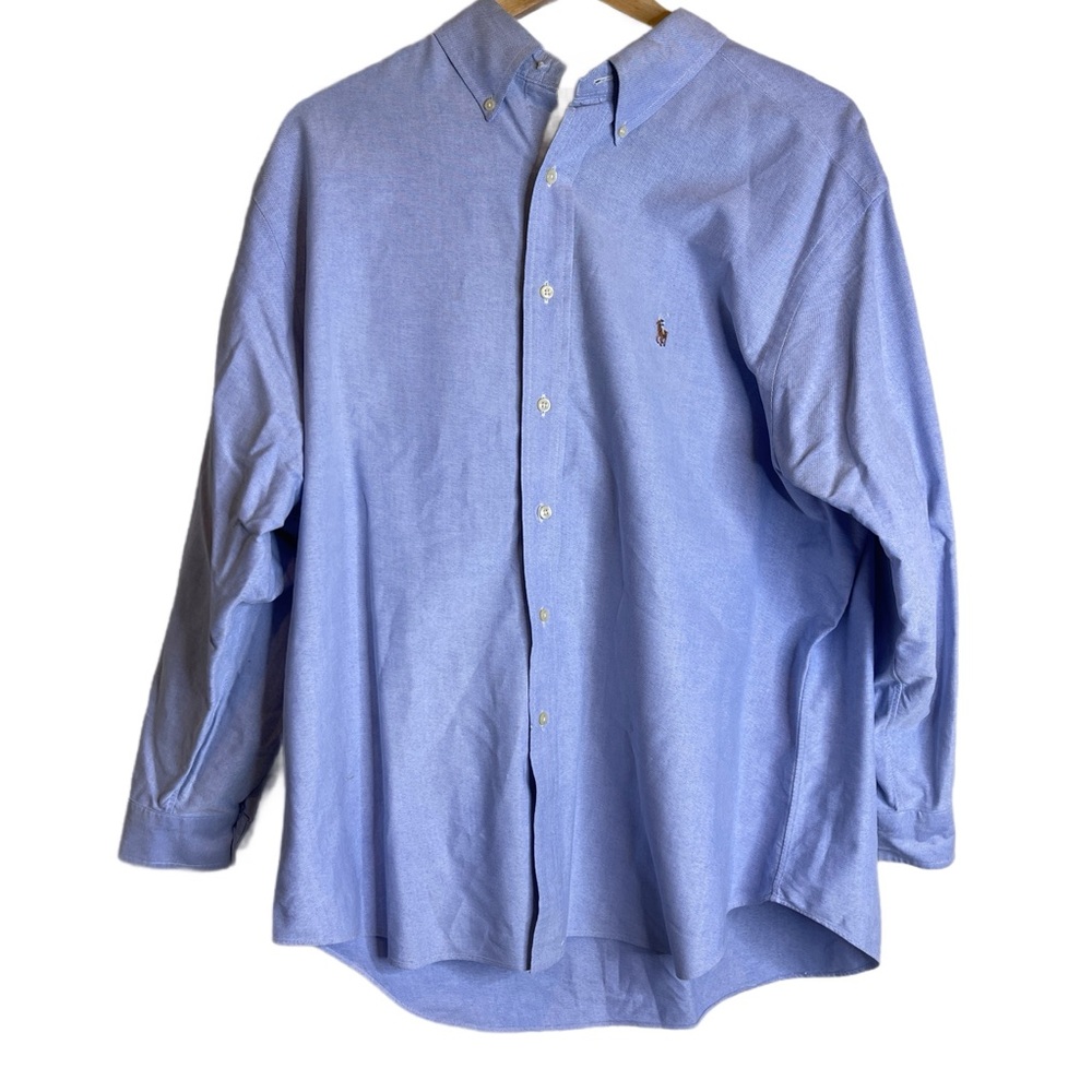 Ralph Lauren Classic Fit Blue Oxford Button Down Shirt Men’s XL